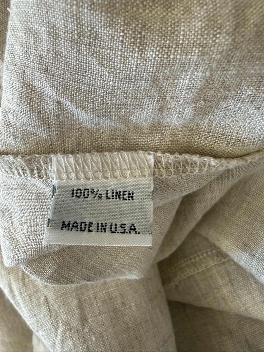 BRYN WALKER 100% Linen Boho Lagenlook Minimalist Breathable Casual Tunic Size L - Picture 10 of 10